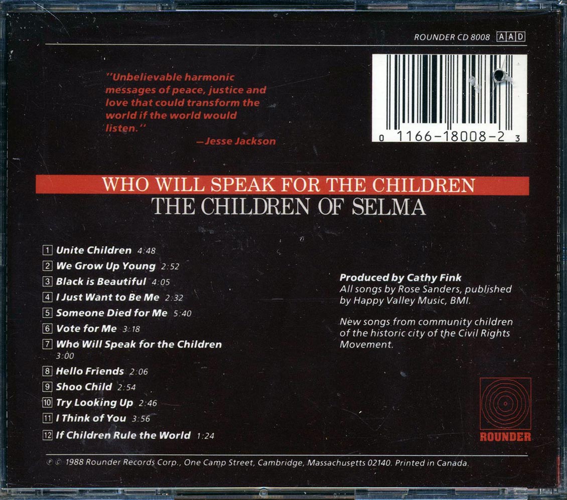 The Children Of Selma - Who Will Speak For The Children - CD, CD