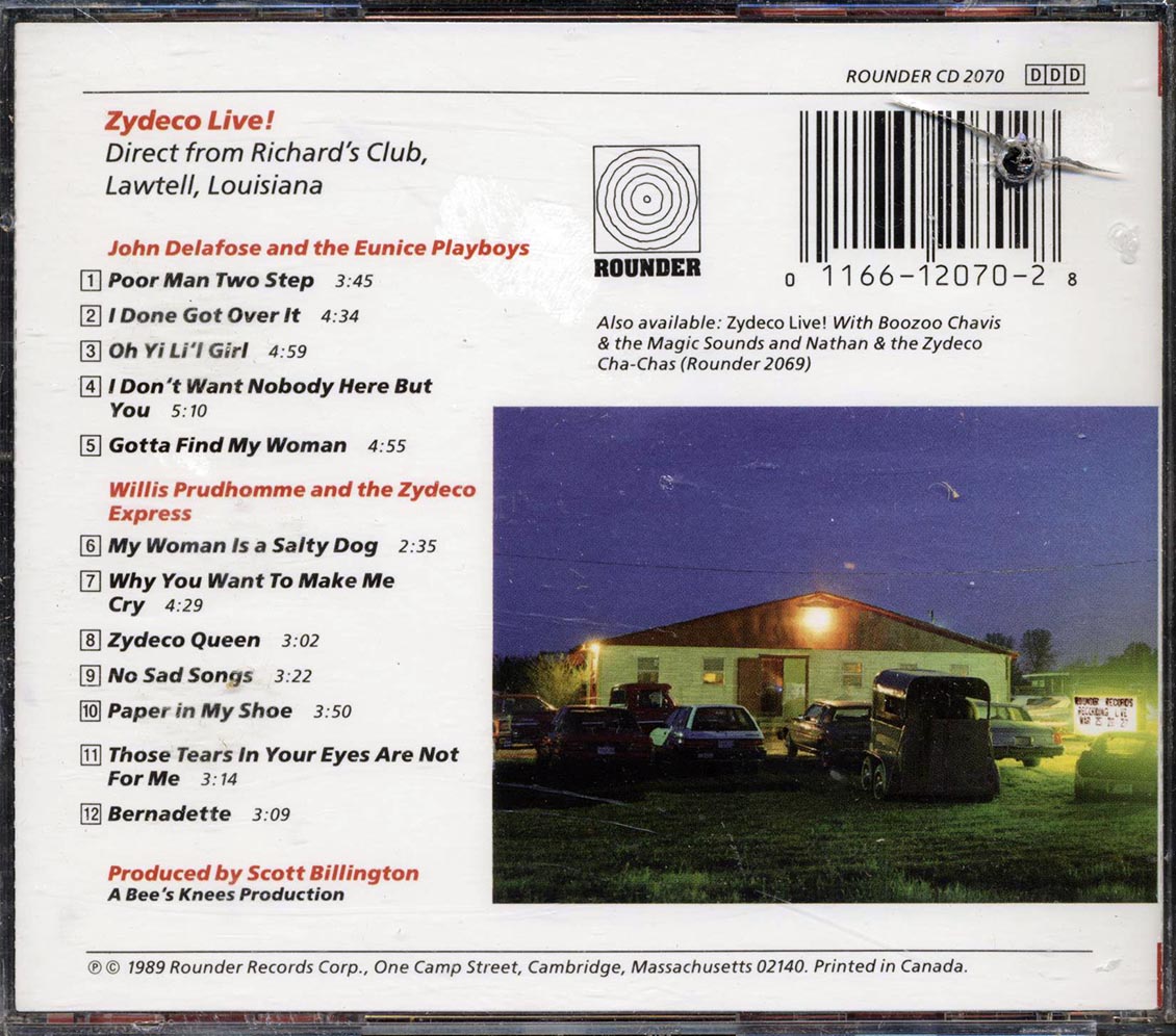 John Delafose & The Eunice Playboys, Willis Prudhomme & The Zydeco Express - Zydeco Live! - CD, CD
