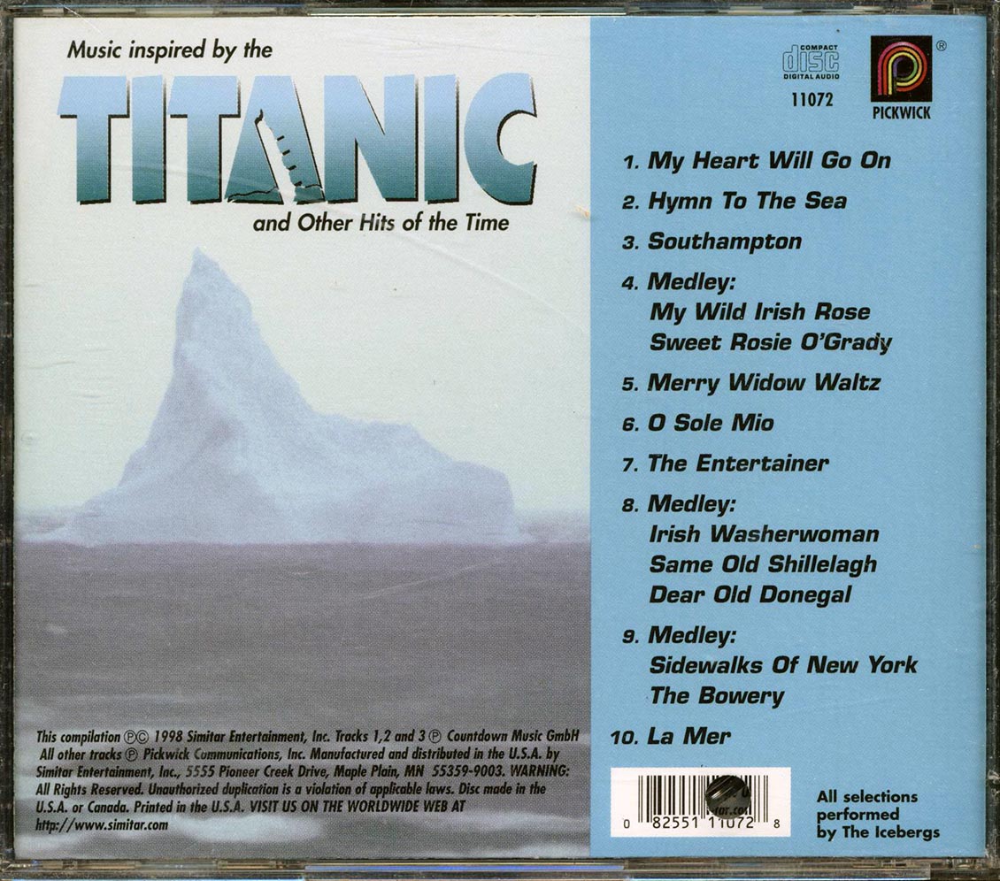 The Icebergs - Msuci Inspired By Titanic & Other Hits - CD, CD