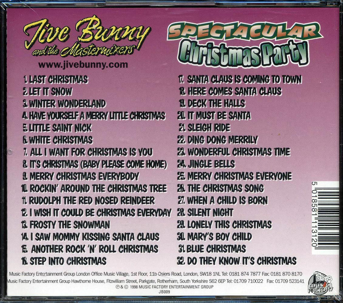 Jive Bunny & The Mastermixers - Spectacular Christmas Party: 32 Songs Produced In The Classic Phil Spector Style (32 tracks) - CD, CD