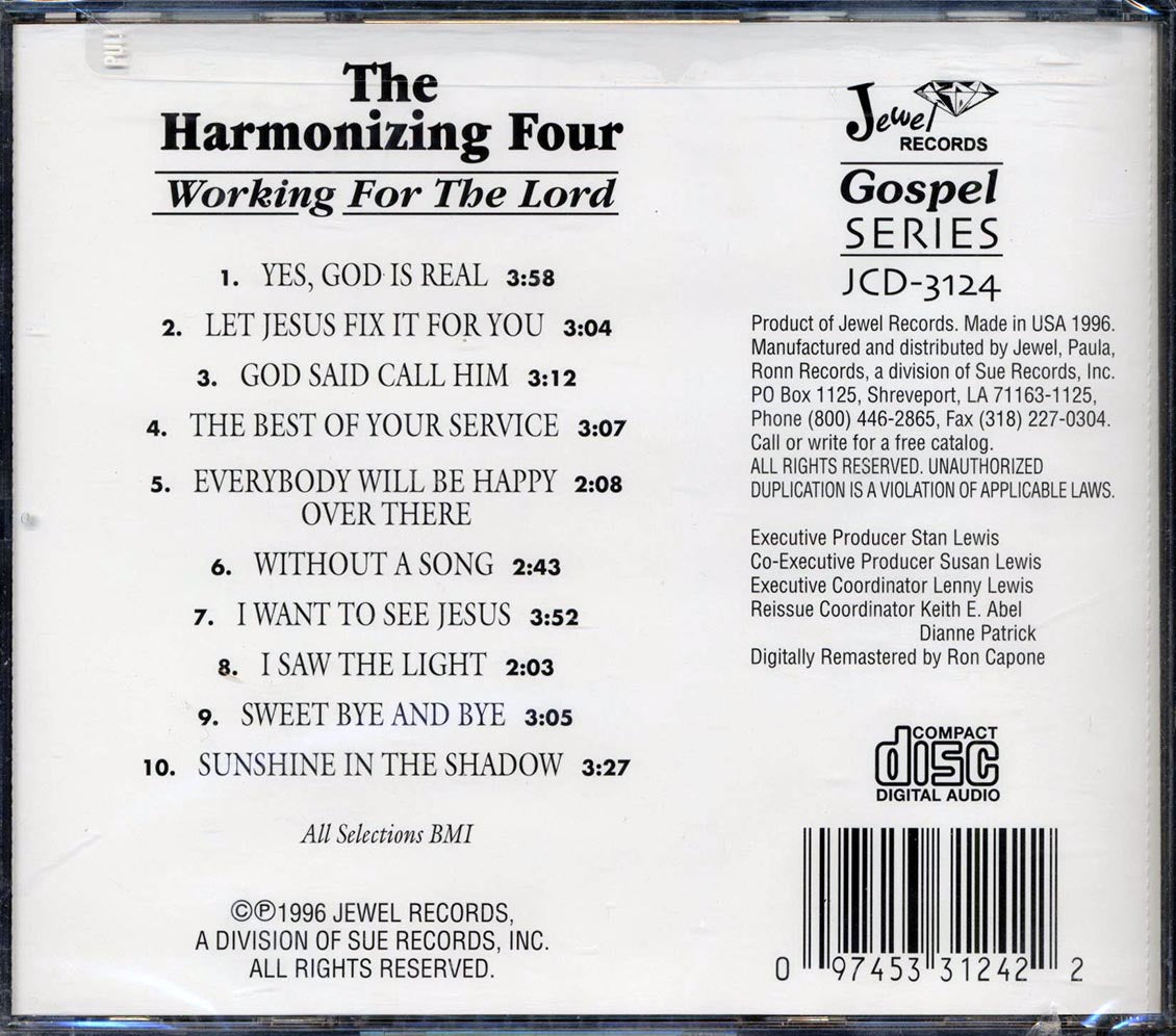 The Harmonizing Four - Working For The Lord - CD, CD