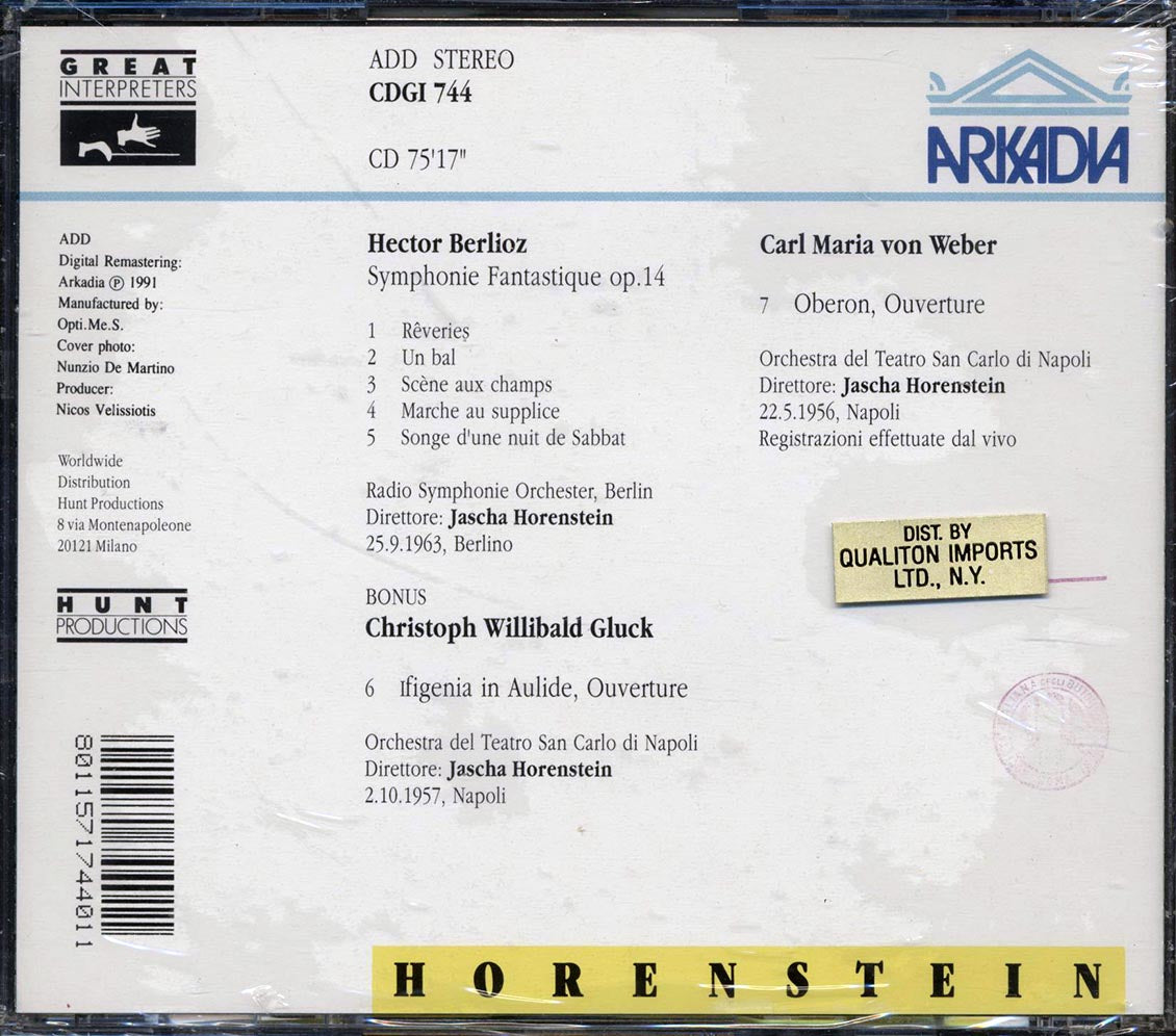 Hector Berlioz - Syphonic Fantastique Op. 14 - CD, CD