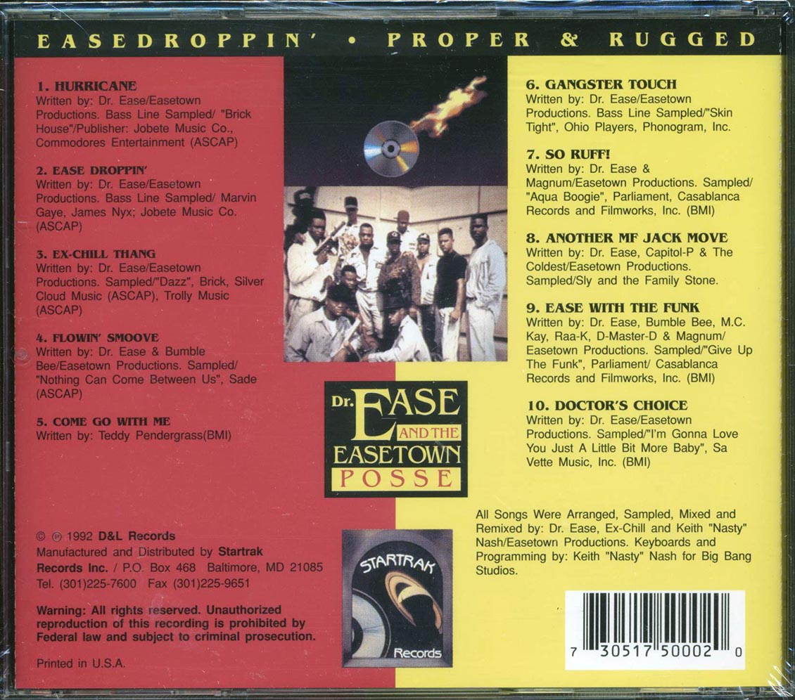 Dr. Ease & The Easetown Posse - Easedroppin': Proper & Rugged - CD, CD