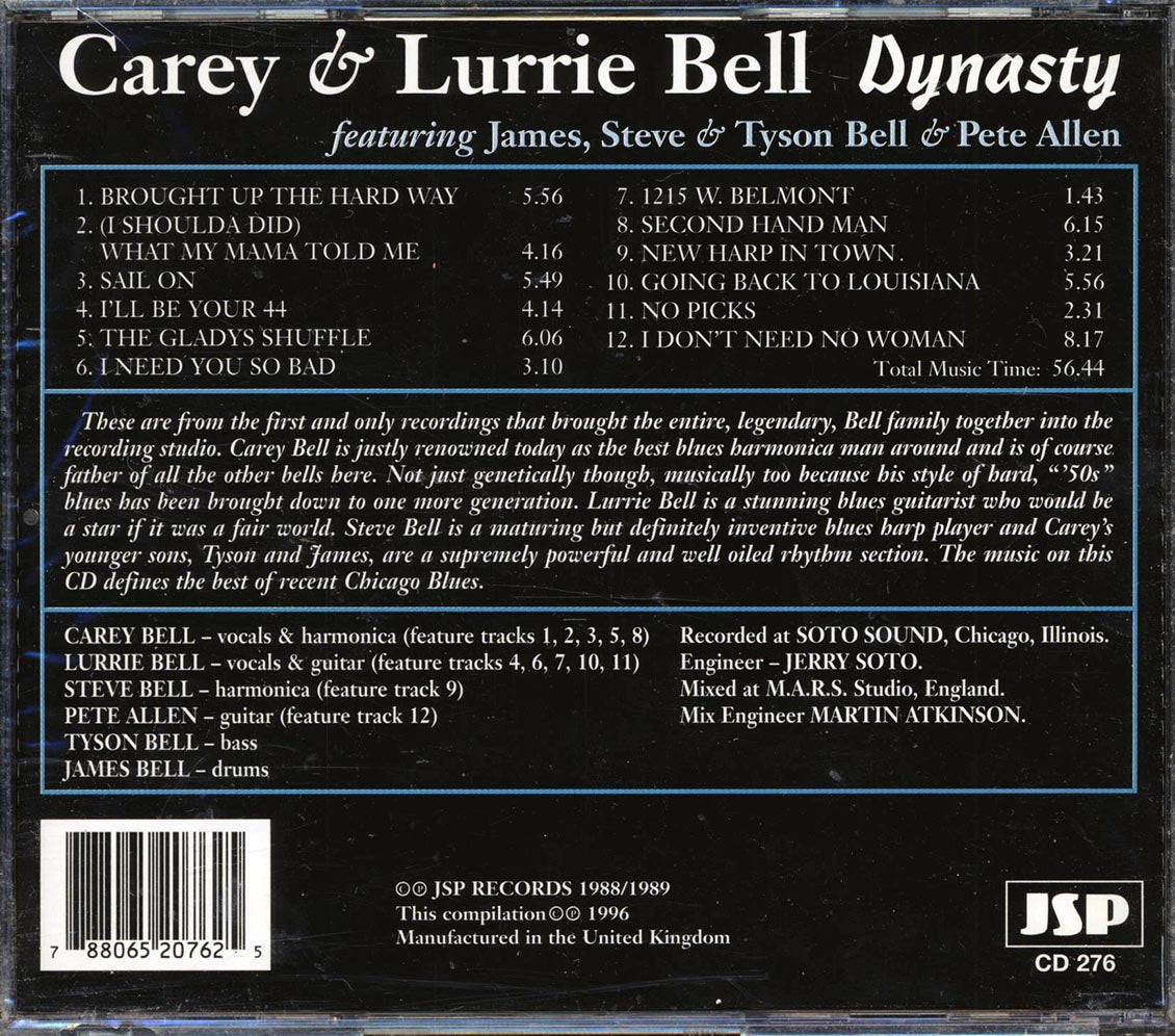 Carey & Lurrie Bell - Dynasty - CD, CD
