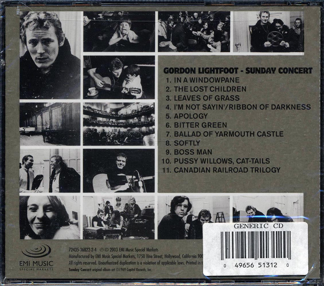 Gordon Lightfoot - Sunday Concert - CD, CD
