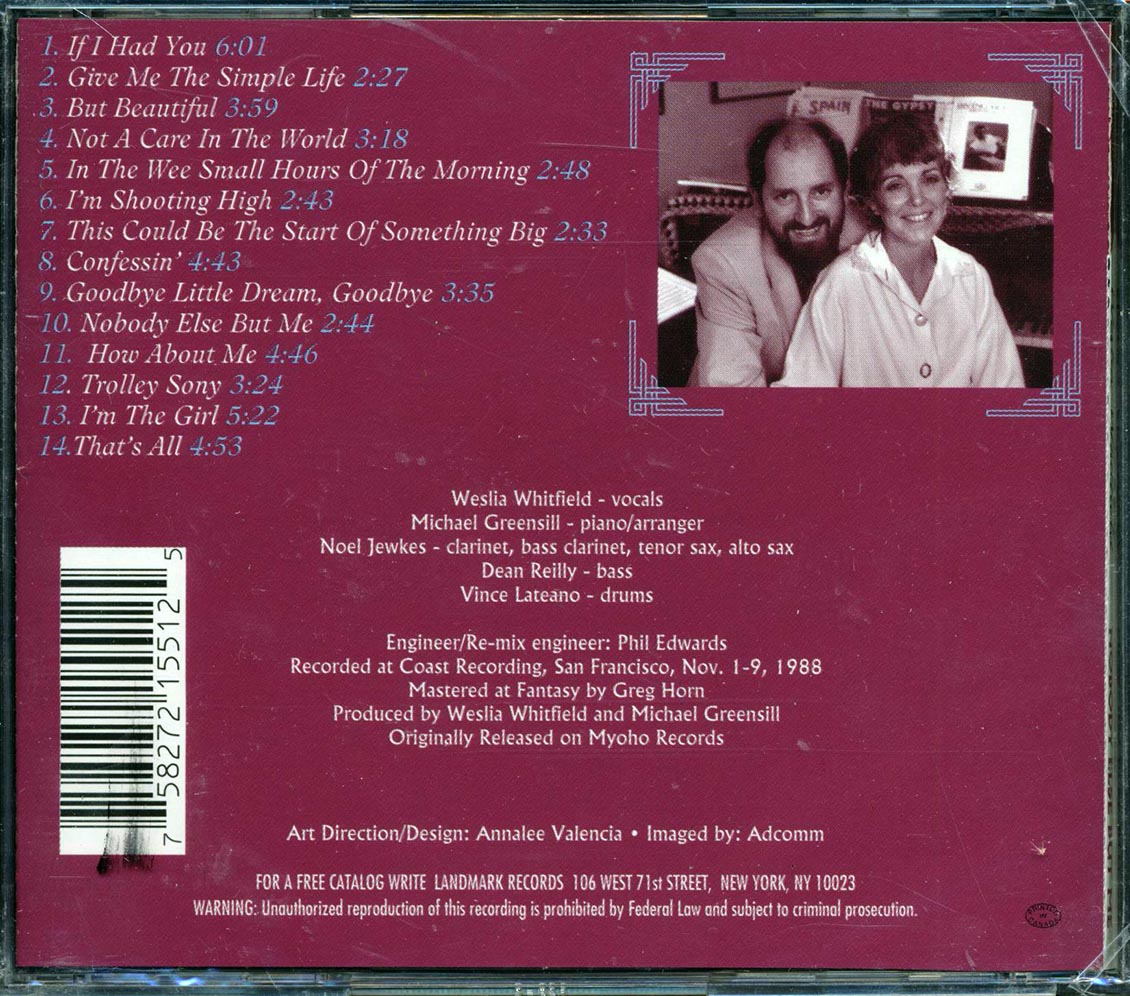 Weslia Whitfield - Nobody Else But Me - CD, CD