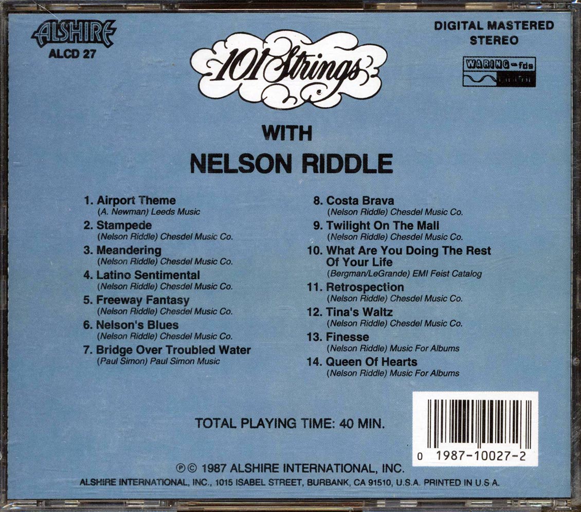 101 Strings With Nelson Riddle - 101 Strings With Nelson Riddle - CD, CD