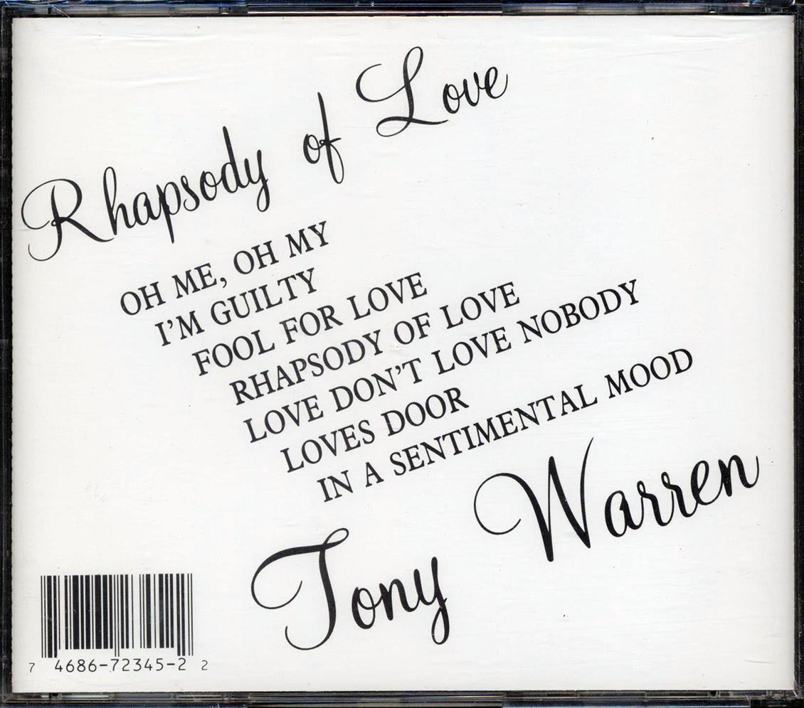 Tony Warren - Rhapsody Of Love - CD, CD