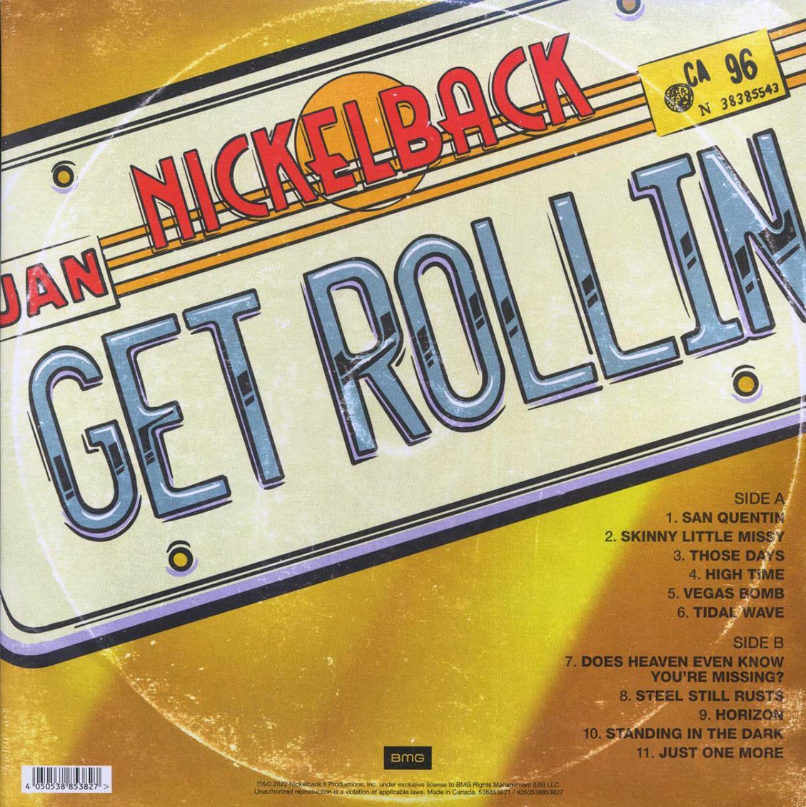 Nickelback - Get Rollin (orange vinyl) - Vinyl LP, LP