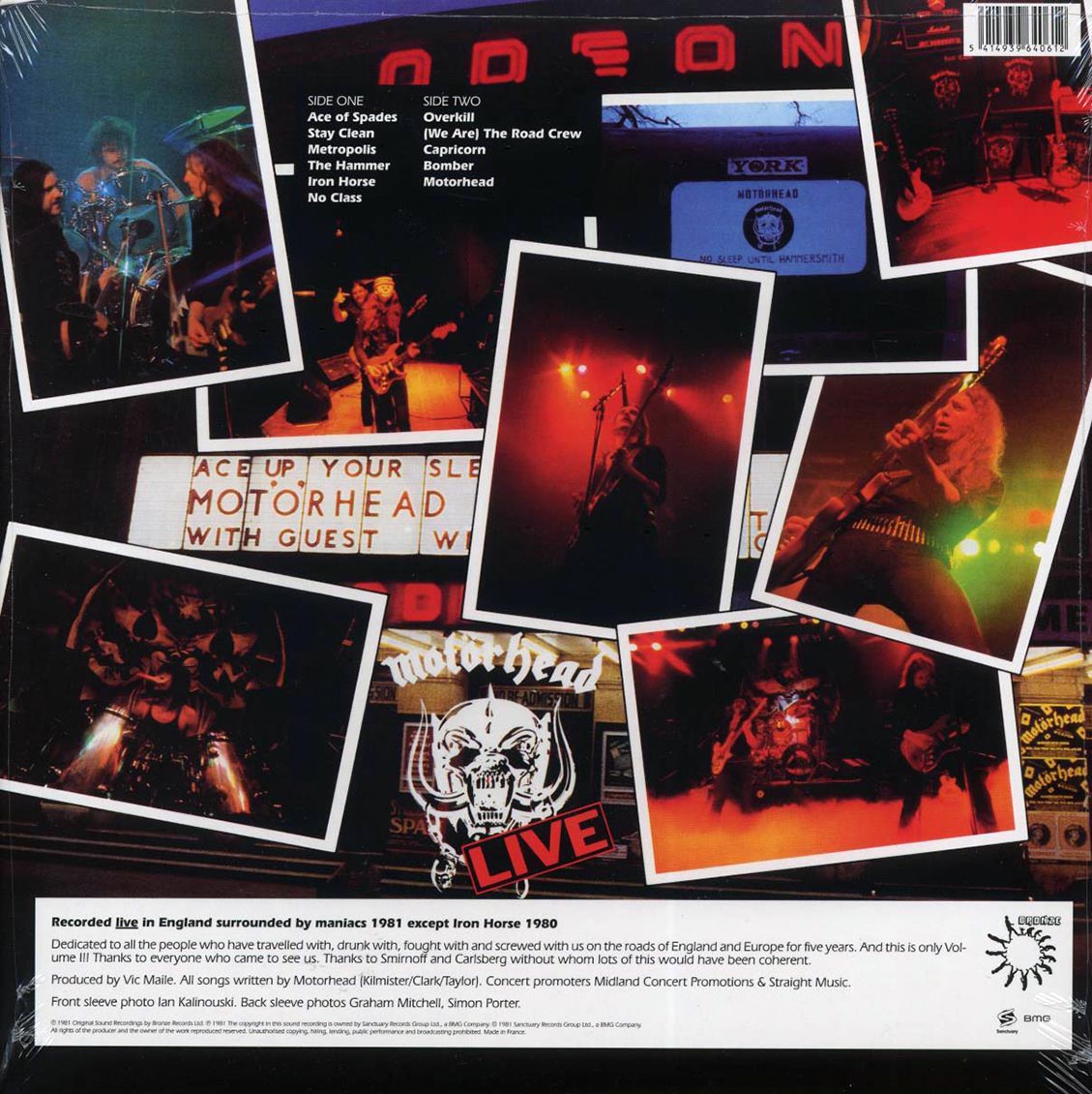 Motorhead - No Sleep 'Til Hammersmith (180g) - Vinyl LP, LP