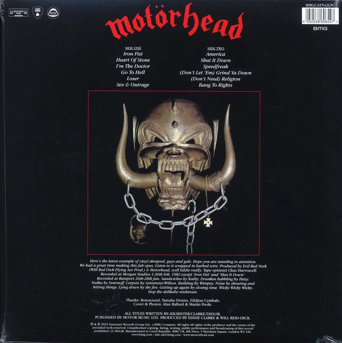 Motorhead - Iron Fist (40th Anniv. Ed.) (ltd. ed.) (180g) (colored vinyl) - Vinyl LP, LP
