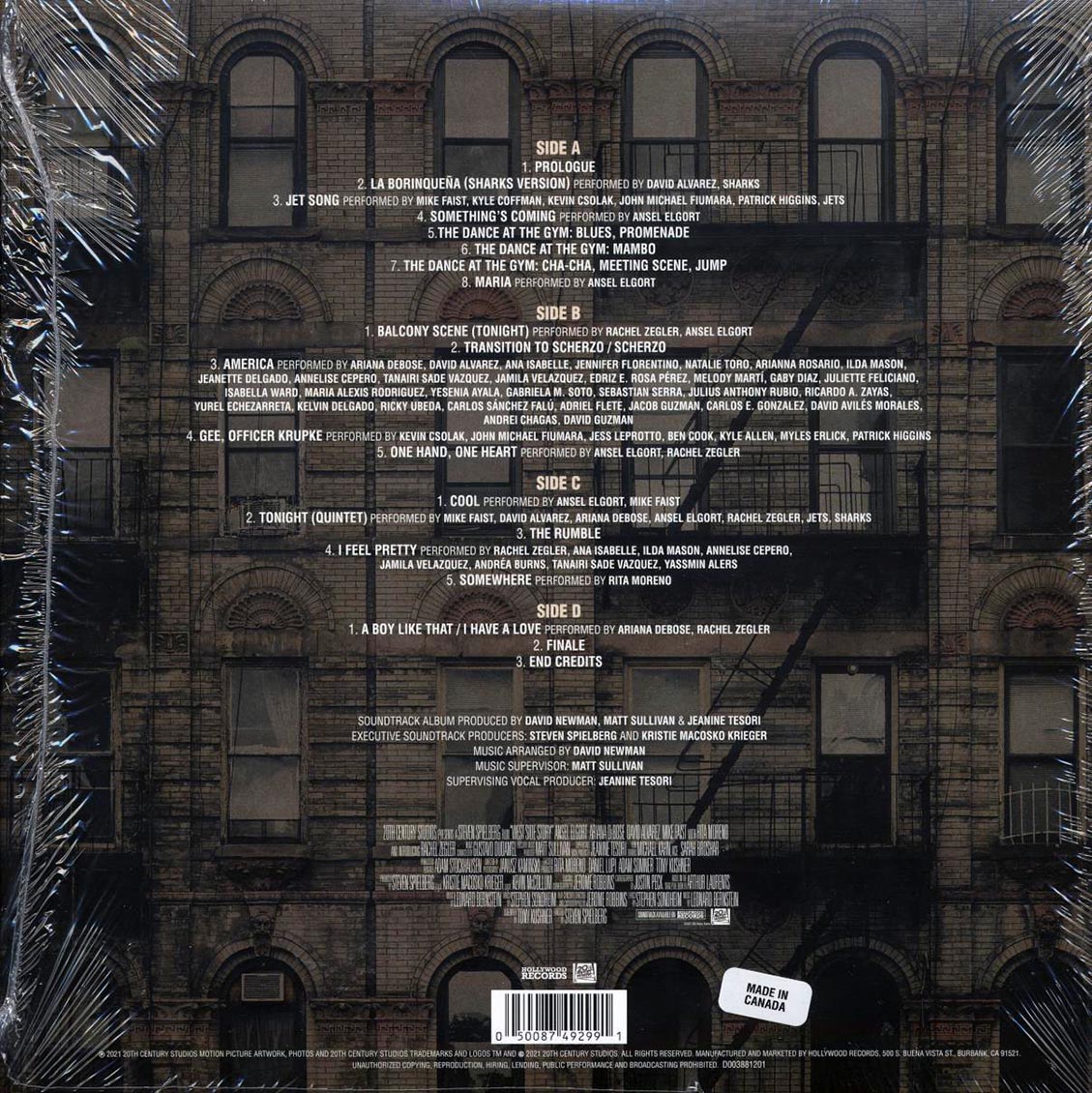 Leonard Bernstein, Gustavo Dudamel - West Side Story: Original Motion Picture Soundtrack (2xLP) (blue vinyl) - Vinyl LP, LP