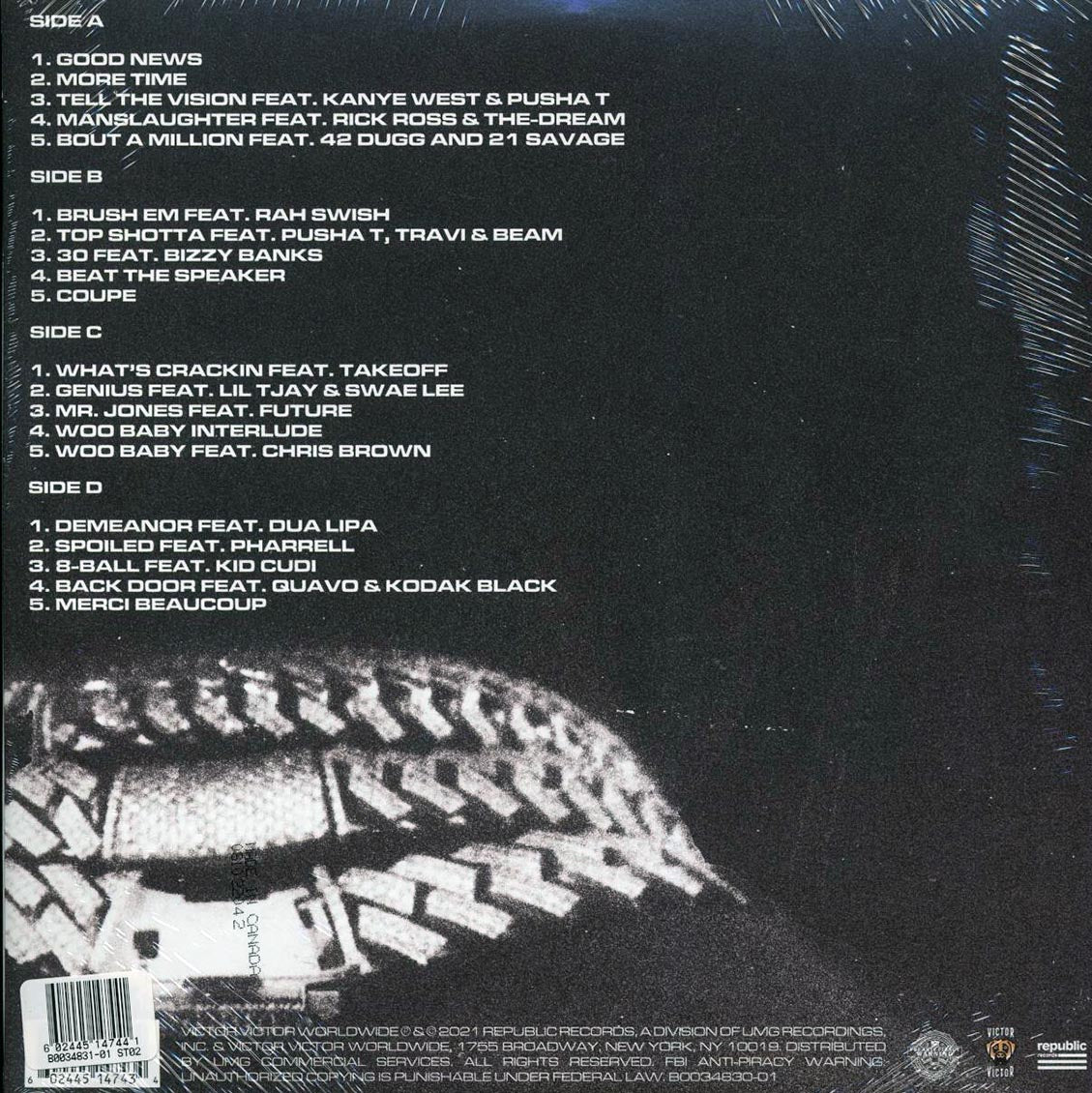 Pop Smoke, Kanye West, Dua Lipa, Kid Cudi, etc. - Faith (ltd. ed.) (2xLP) (blue vinyl) - Vinyl LP, LP