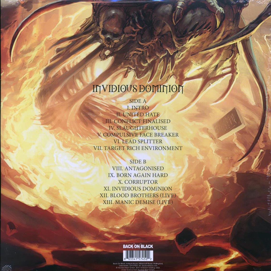 Malevolent Creation - Invidious Dominion (ltd. ed.) (clear vinyl) - Vinyl LP, LP