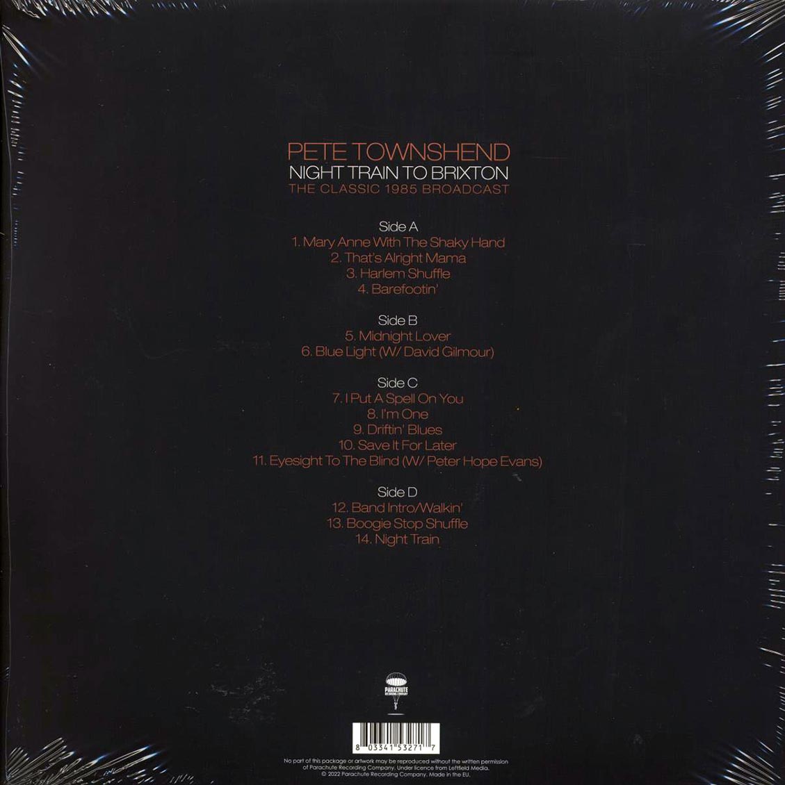 Pete Townshend - Night Train To Brixton: The Classic 1985 Broadcast (2xLP) - Vinyl LP, LP