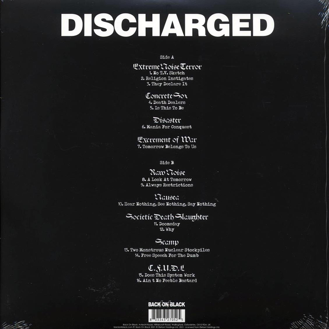 Extreme Noise Terror, Raw Noise, Etc. - Discharged (ltd. ed.) (clear vinyl) - Vinyl LP, LP