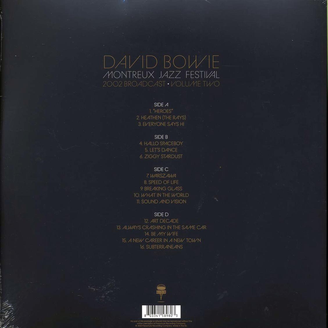 David Bowie - Montreux Jazz Festival Volume 2: 2002 Broadcast (2xLP) - Vinyl LP, LP