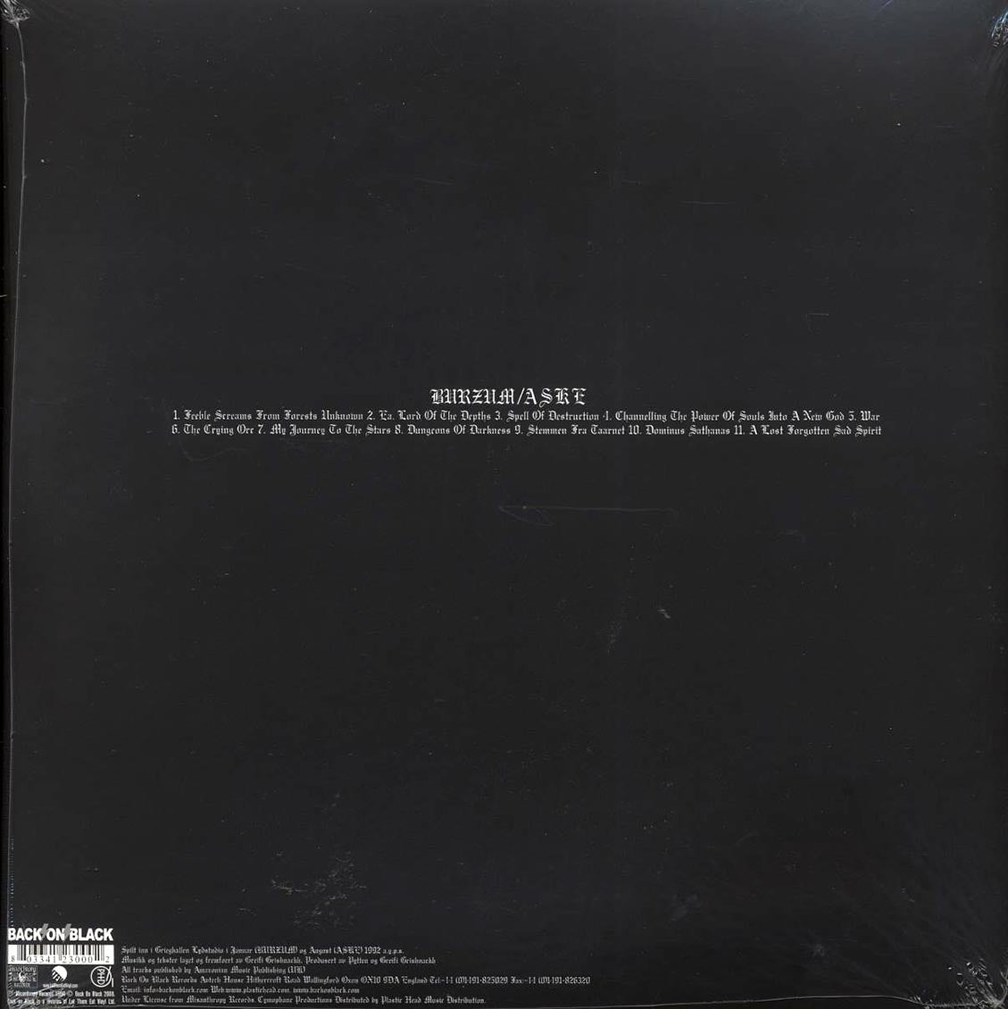 Burzum - Burzum/Aske (2xLP) - Vinyl LP, LP