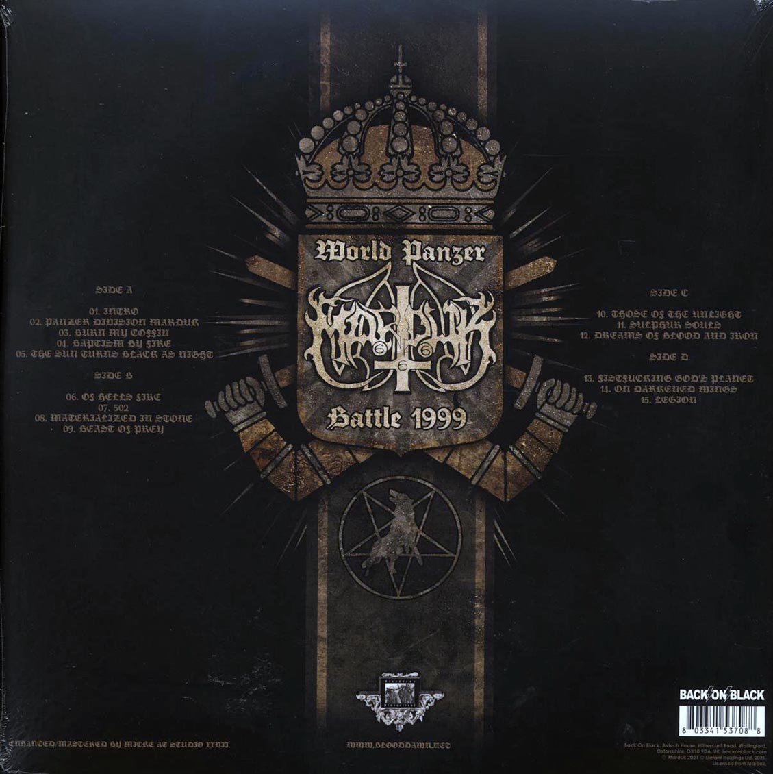 Marduk - World Panzer Battle 1999 (ltd. ed.) (2xLP) (gold vinyl) - Vinyl LP, LP