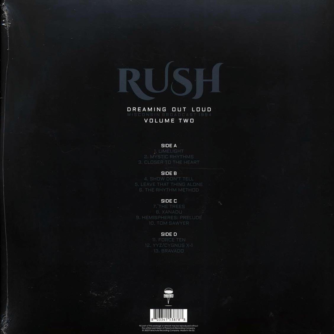 Rush - Dreaming Out Loud Volume 2: Wisconsin Broadcast 1994 (2xLP) - Vinyl LP, LP