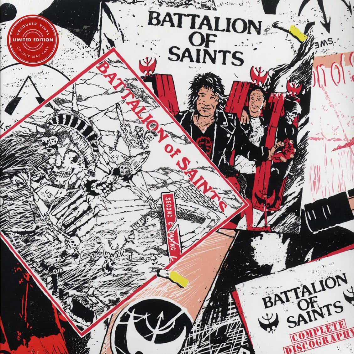 Battalion Of Saints - Complete Discography (ltd. ed.) (3xLP) (red/white/blue vinyl) - Vinyl LP