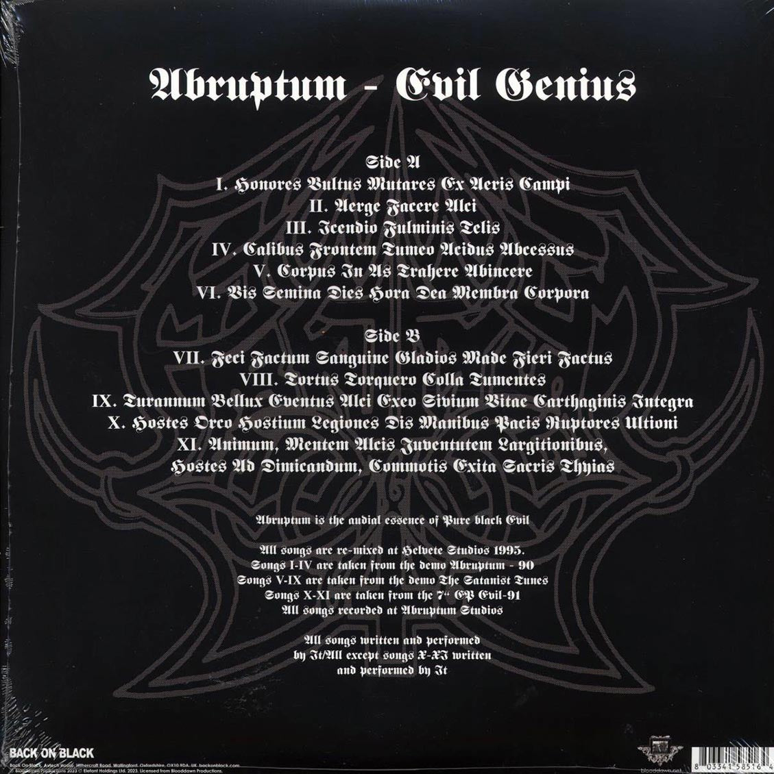 Abruptum - Evil Genius (ltd. ed.) (red vinyl) - Vinyl LP, LP