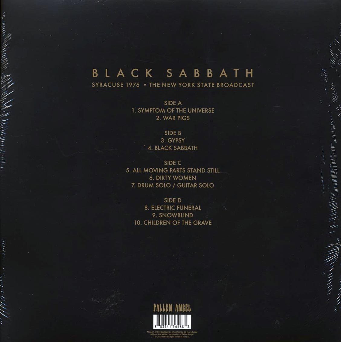 Black Sabbath - Syracuse 1976: The New York State Broadcast (2xLP) - Vinyl LP, LP