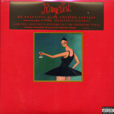 Kanye West - My Beautiful Dark Twisted Fantasy (die-cut jacket) (ltd. ed.) (3xLP) - Vinyl LP, LP