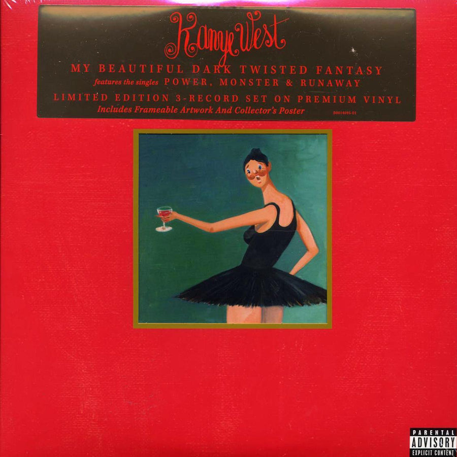 Kanye West - My Beautiful Dark Twisted Fantasy (die-cut jacket) (ltd. ed.) (3xLP) - Vinyl LP, LP