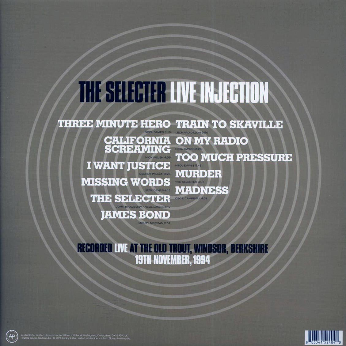 The Selecter - Live Injection (white vinyl) - Vinyl LP, LP