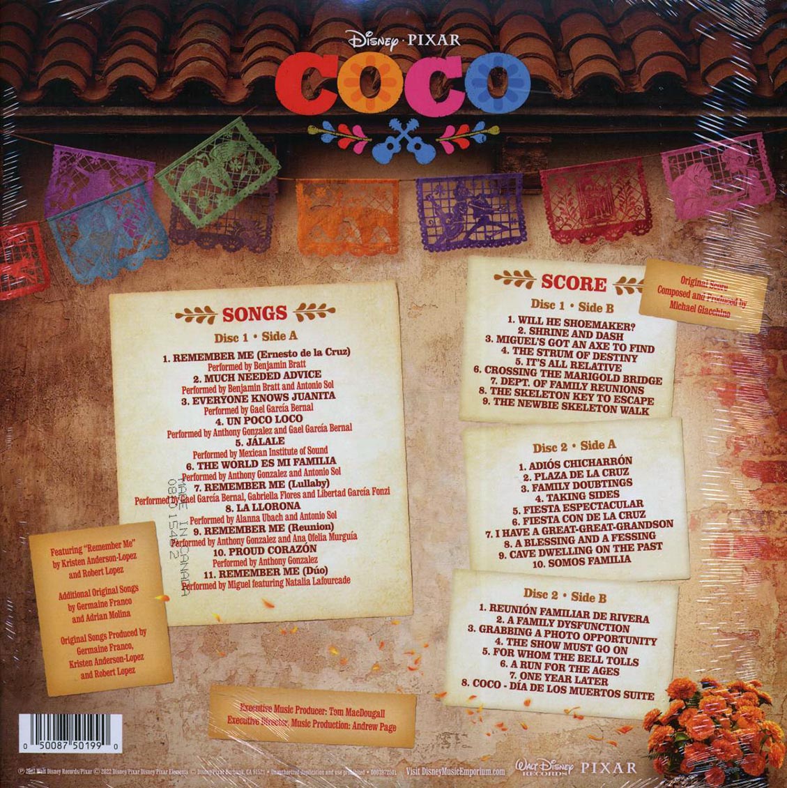Michael Giacchino, Various - Coco: Original Motion Picture Soundtrack (2xLP) (marigold/azul vinyl) - Vinyl LP, LP