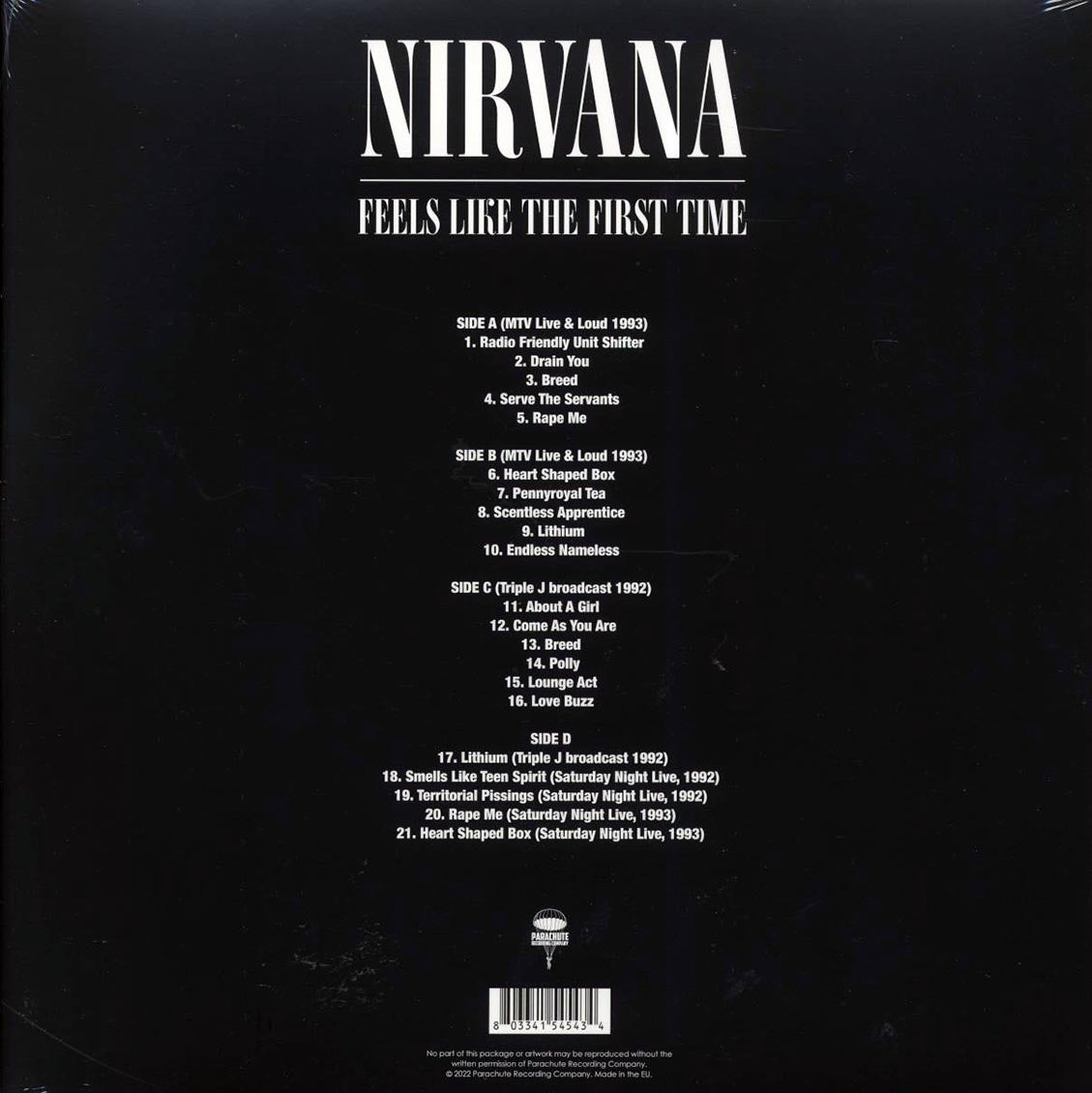 Nirvana - Feels Like The First Time (ltd. ed.) (2xLP) (clear vinyl) - Vinyl LP, LP