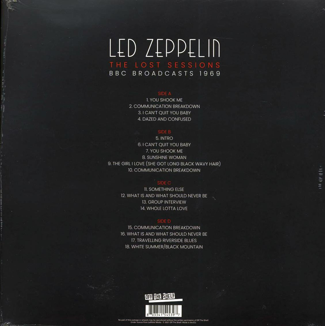 Led Zeppelin - The Lost Sessions: BBC Broadcasts 1969 (2xLP) - Vinyl LP, LP
