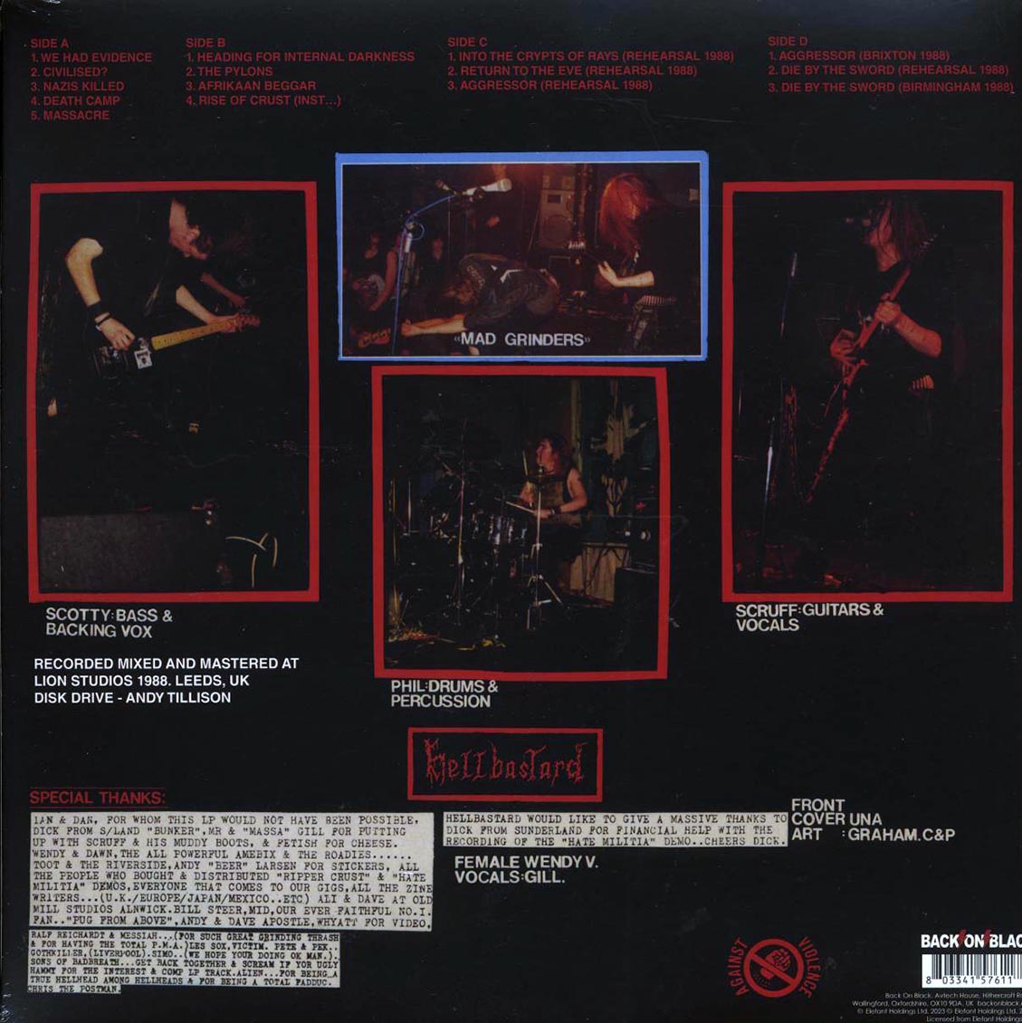 Hellbastard - Heading For Internal Darkness (ltd. ed.) (2xLP) (red vinyl) - Vinyl LP, LP