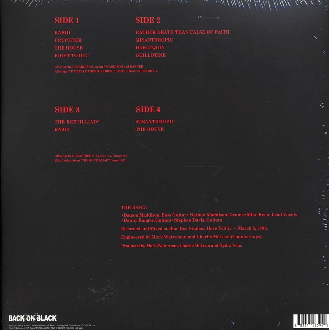 Hydra Vein - Rather Death Than False Of Faith (ltd. ed.) (2xLP) (clear/purple splatter vinyl) - Vinyl LP, LP