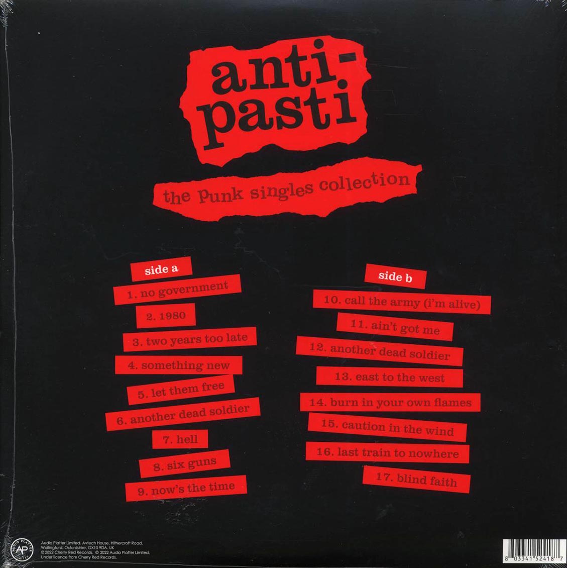 Anti-Pasti - The Punk Singles Collection (ltd. ed.) (red vinyl) - Vinyl LP, LP
