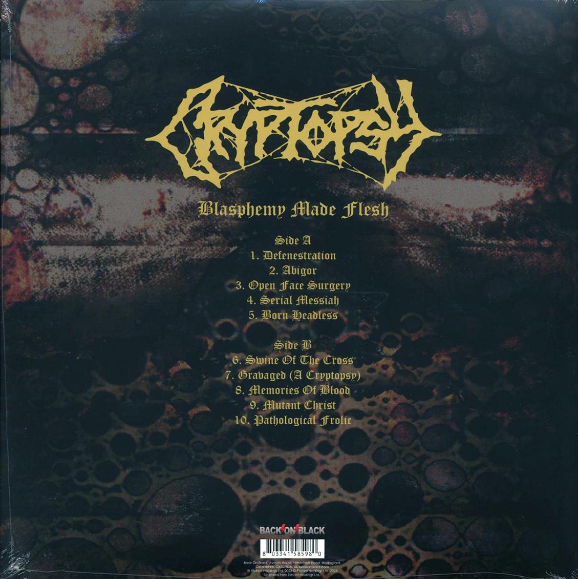 Cryptopsy - Blasphemy Made Flesh (ltd. ed.) (clear vinyl) - Vinyl LP, LP