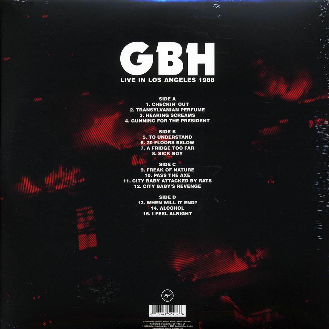 GBH - Live In Los Angeles 1988 (ltd. ed.) (2xLP) (red vinyl) - Vinyl LP, LP