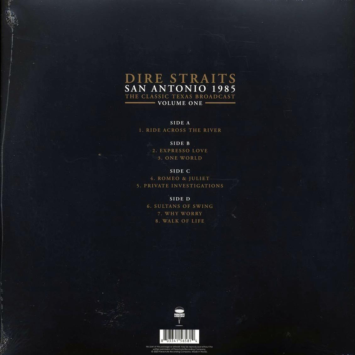 Dire Straits - San Antonio 1985 Volume 1: The Classic Texas Broadcast (2xLP) - Vinyl LP, LP