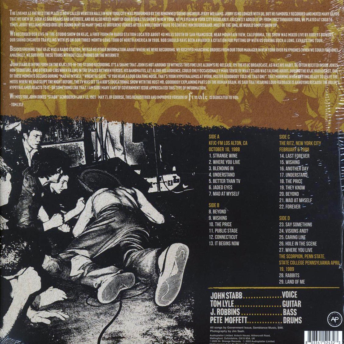 Government Issue - Finale (ltd. ed.) (2xLP) (clear vinyl) - Vinyl LP, LP