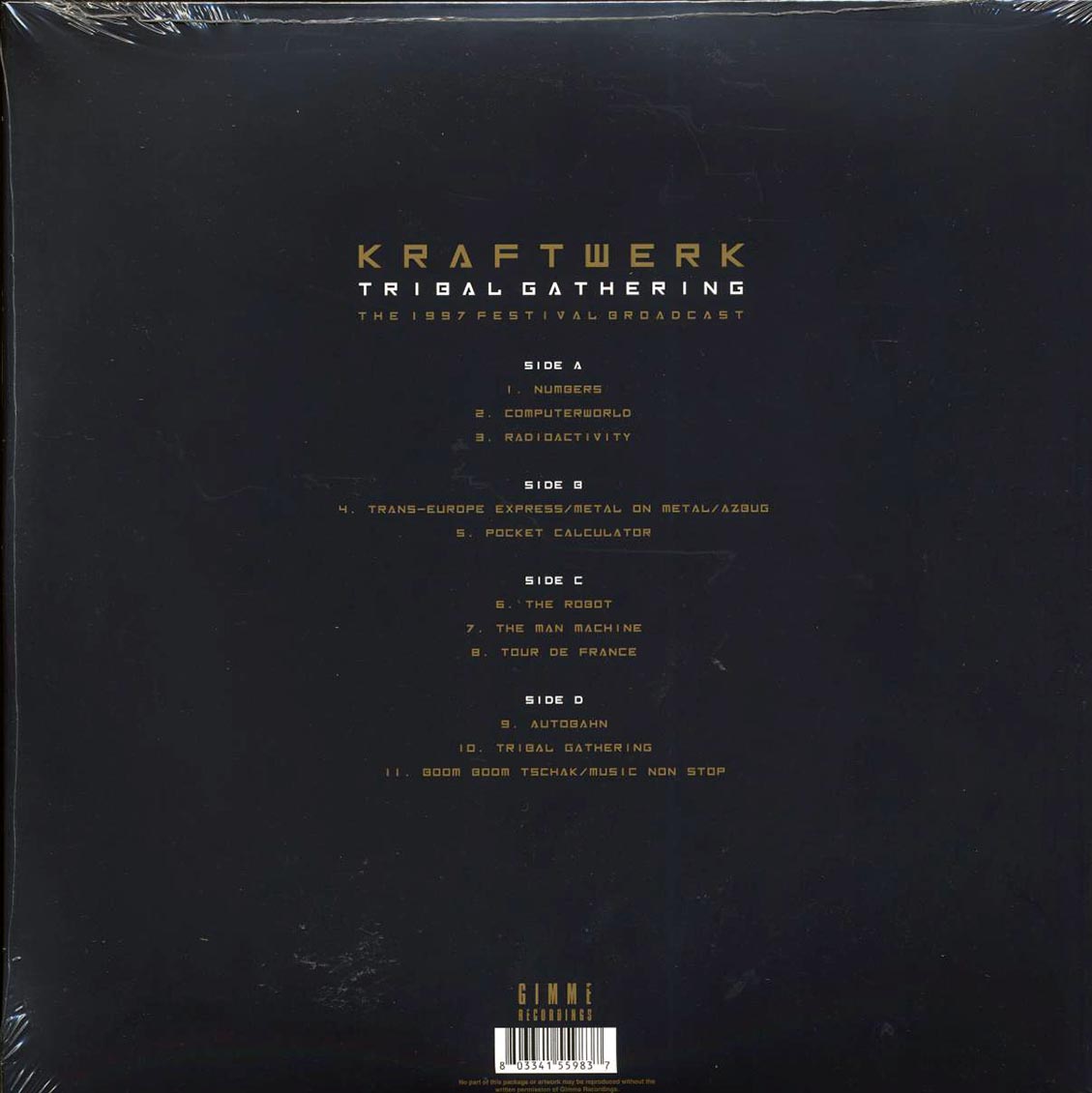 Kraftwerk - Tribal Gathering: The 1997 Festival Broadcast (ltd. ed.) (2xLP) (clear vinyl) - Vinyl LP, LP