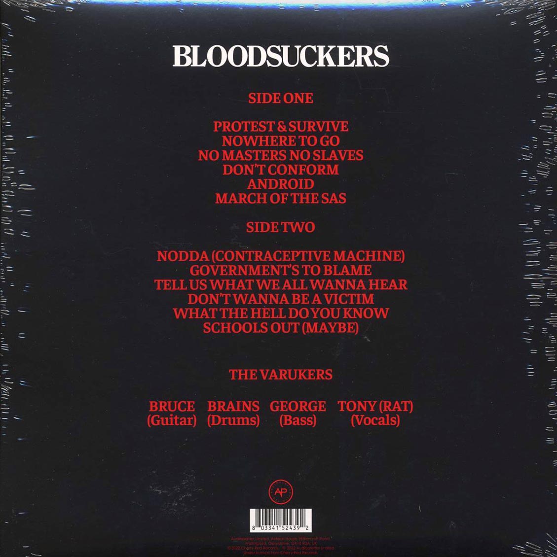 The Varukers - Bloodsuckers (ltd. ed.) (clear vinyl) - Vinyl LP, LP