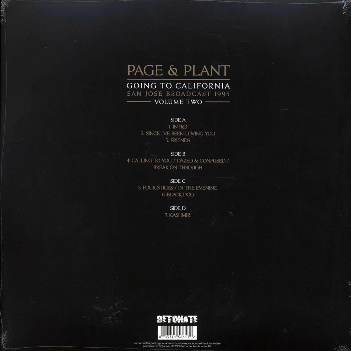 Jimmy Page, Robert Plant - Page & Plant Going To California Volume 2: San Jose Broadcast 1995 (ltd. ed.) (2xLP) (red vinyl) - Vinyl LP, LP