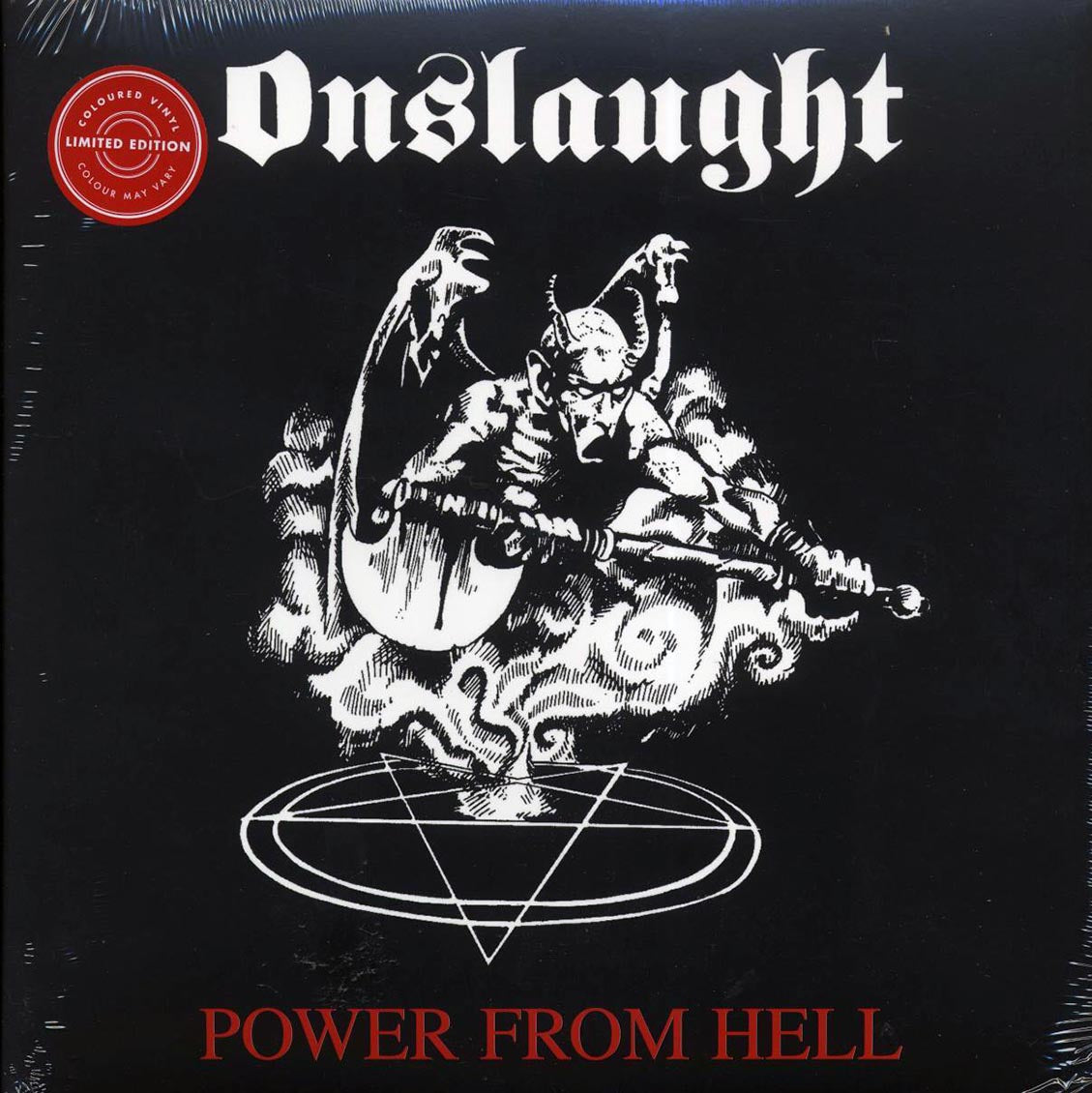 Onslaught - Power From Hell (ltd. ed.) (white/red splatter vinyl) - Vinyl LP