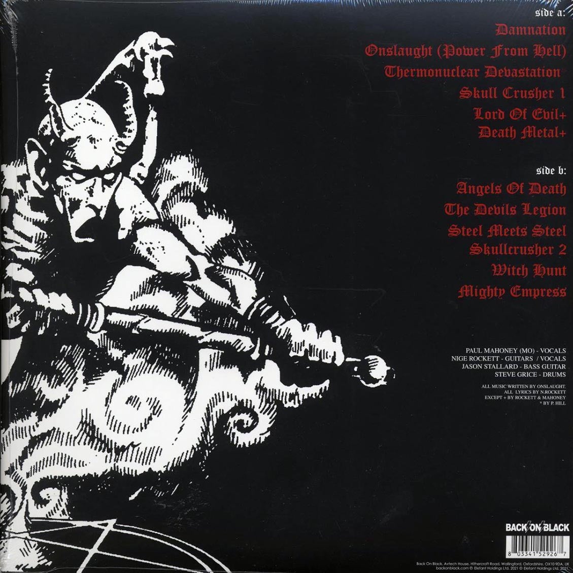 Onslaught - Power From Hell (ltd. ed.) (white/red splatter vinyl) - Vinyl LP, LP