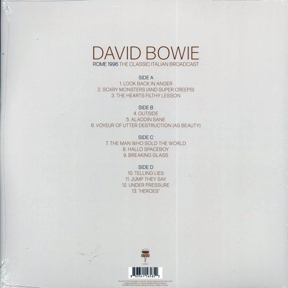 David Bowie - Rome 1996: The Classic Italian Broadcast (2xLP) - Vinyl LP, LP