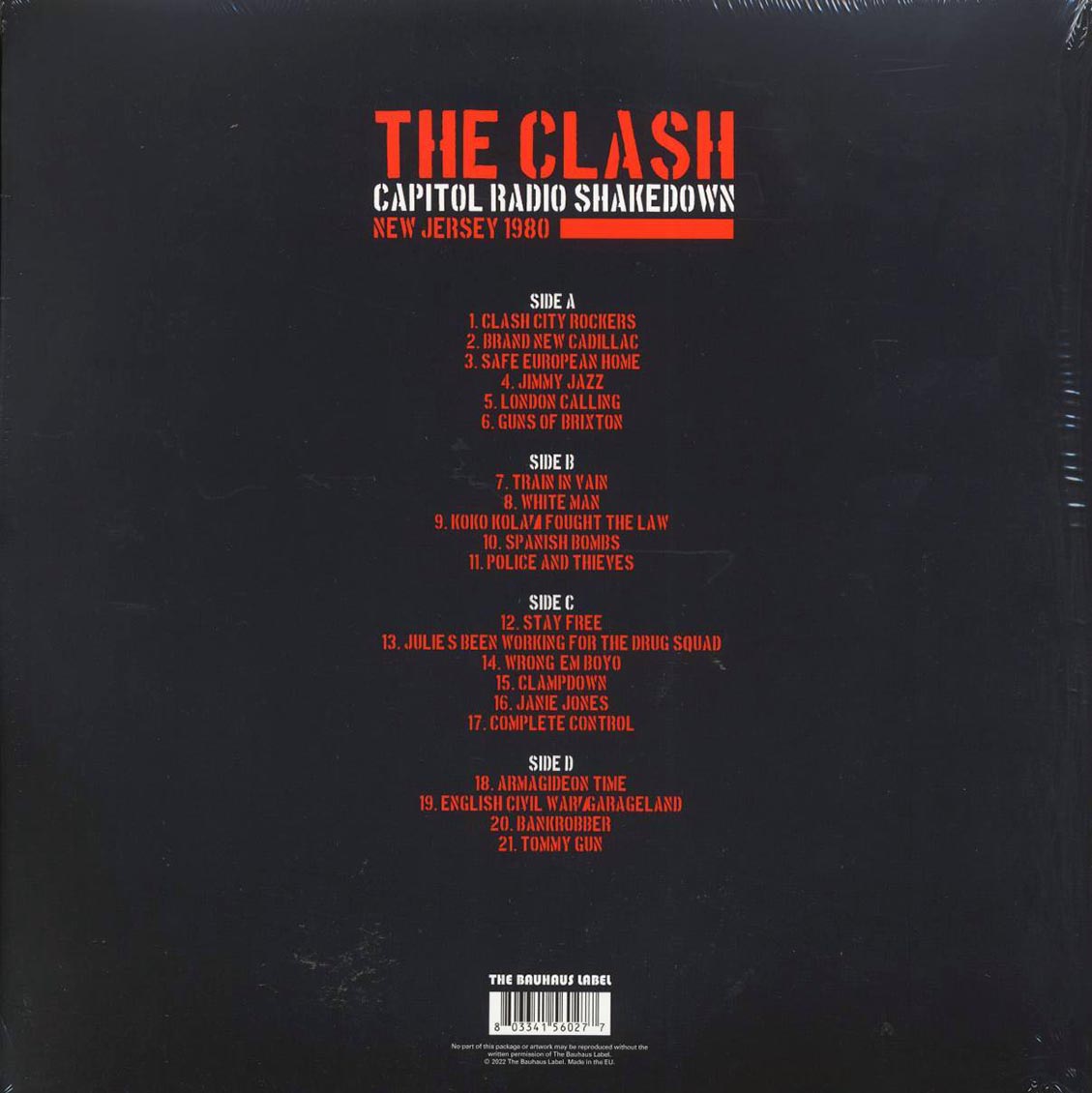 The Clash - Capitol Radio Shakedown: New Jersey 1980 - Vinyl LP, LP
