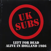 UK Subs - Left For Dead: Alive In Holland 1986 (ltd. ed.) (2xLP) (clear vinyl) - Vinyl LP