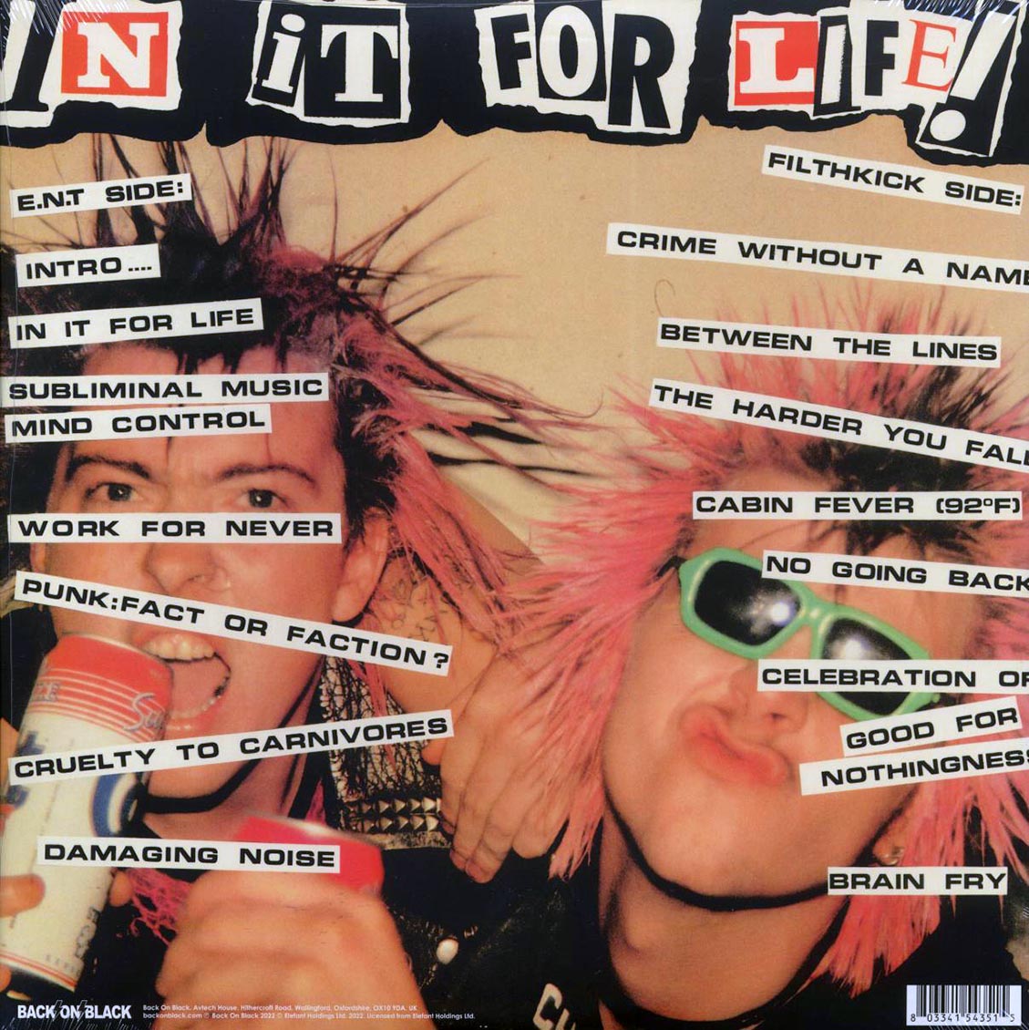 Extreme Noise Terror, Filthkick - In It For Life (ltd. ed.) (clear vinyl) - Vinyl LP, LP