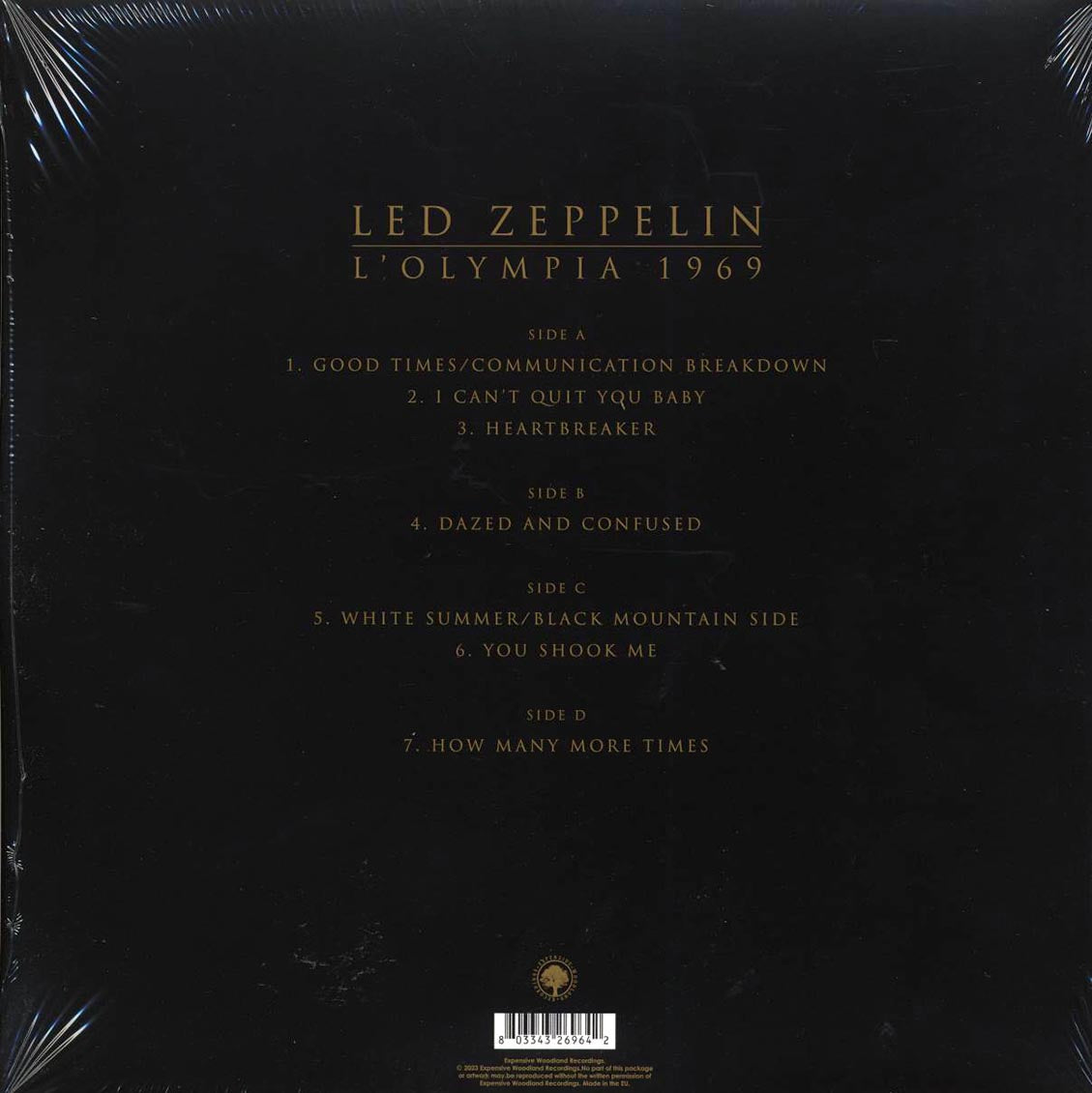 Led Zeppelin - L'Olympia 1969 (2xLP) - Vinyl LP, LP